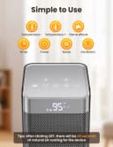 Thumbnail 6 de 1500W PTC Ceramic Space Heater with Thermostat 🔥