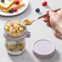 Thumbnail 3 de 16 oz Mason Overnight Oats Jars with Lids and Spoons 🥣