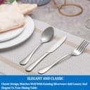 Thumbnail 5 de 16-Piece Silverware Set with Mirror Polished Forks and Spoons ⌚