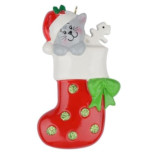 2025 Personalized Cat Ornament — Kitten's First Christmas 🎁