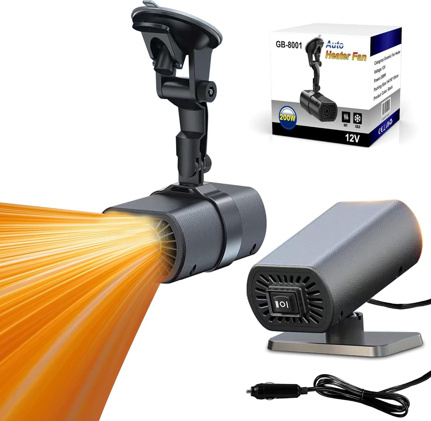 2026 12V Car Heater 200W Portable Heater 🔥