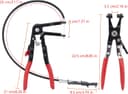 Thumbnail 5 de 24" Cable Hose Clamp Pliers for 18-54mm hose clamps 🧰
