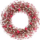 Thumbnail principal de 24 Inch Valentines Day Red and White Berries Wreath for Front Door ❤️🎍