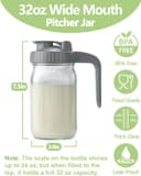 Thumbnail 1 de 32oz Glass Pitcher 2-Pack for Cold Brew & Juice 🥛