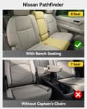 Thumbnail 3 de 3W Floor Mats Nissan Pathfinder 3-Row TPE 8‑Passenger 🚗