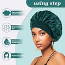 Thumbnail 2 de 4PCS Silk Satin Bonnets 4-pack for Curly Hair 🧴