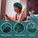 Thumbnail 6 de 4PCS Silk Satin Bonnets 4-pack for Curly Hair 🧴