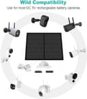 Thumbnail 1 de 5W Solar Panel for Security Camera, 2 Pack 🔋