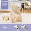 Thumbnail 3 de 60 oz Amber Glass Pitcher with Lid — 0.48 Gallon Carafe 🥤