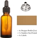 Thumbnail 2 de 60ml Thick Dark Amber Glass Tincture Bottles 4-Pack 🧴