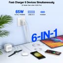 Thumbnail 1 de 65W USB C Charger Block 2-Pack, 6-Port Fast Charger 🔌