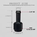 Thumbnail 1 de 6AN Female to 3/8 Barb Adapter Swivel, Pack of 2 🔧