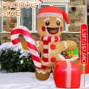 Thumbnail 2 de 8FT Christmas Inflatable Santa Claus 8FT Santa Inflatable 🎄