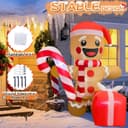 Thumbnail 3 de 8FT Christmas Inflatable Santa Claus 8FT Santa Inflatable 🎄
