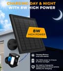 Thumbnail 1 de 8W Ring Camera Solar Panel Kit with 2 Chargers 📷