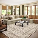 Thumbnail principal de 8x10 Washable Area Rug — Boho Vintage Living Room 🧶