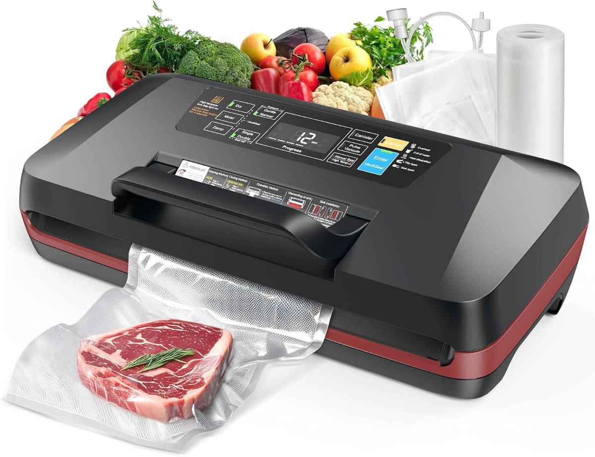 95KPa Vacuum Sealer Machine 95 kPa, 10 Modes 🧰