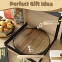 Thumbnail 5 de Acacia Wood 16" Lazy Susan Turntable Organizer 🍽️