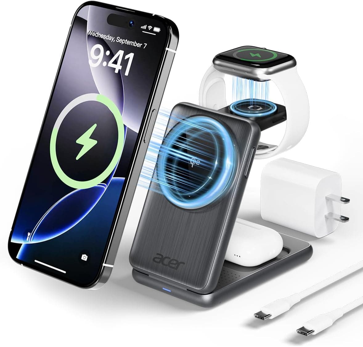 Acer 3-in-1 Charging Station 15W MagSafe for iPhone 📱