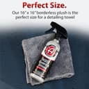 Thumbnail 4 de Adam's Borderless Grey Microfiber Towel 6-pack — 16 Inch cloths 🧽