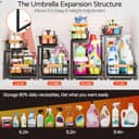 Thumbnail 3 de ADBIU 2-Tier Under Sink Organizer, 2 Pack ⚙️