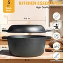 Thumbnail 2 de Advanced Cast Iron Dutch Oven 5-Quart 🍲