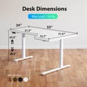 Thumbnail 2 de Agilestic Electric Standing Desk 55" L-Shaped 🪑