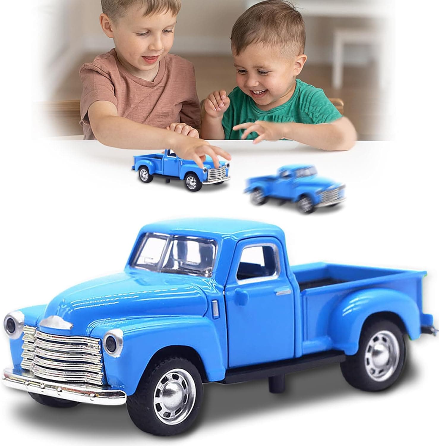 AGSIXZLAN Little Blue Truck 1:32 Alloy Car for Toddlers 🚚
