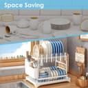 Thumbnail 2 de AIDERLY Dish Drying Rack 2-Tier Iron Drainer 🧼