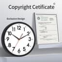 Thumbnail 4 de AKCISOT Wall Clock 10-inch silent analog clock 🕰️