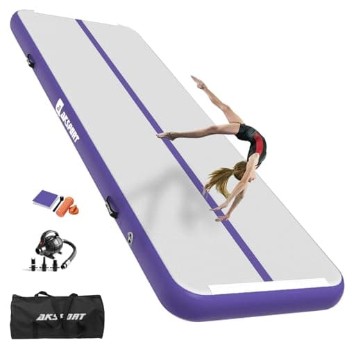 AKSPORT Gymnastics Air Mat Inflatable Tumble Track 🎽