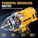 Thumbnail 2 de ALLOYPOWER Cordless Brushless Impact Wrench 1475 ft-lbs 🔧