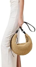 Thumbnail 4 de AllSaints Half Moon Knot Shoulder Bag Natural Brown 👜