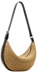 Thumbnail 5 de AllSaints Half Moon Knot Shoulder Bag Natural Brown 👜