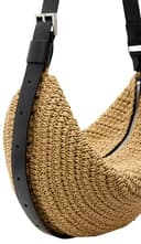 Thumbnail 6 de AllSaints Half Moon Knot Shoulder Bag Natural Brown 👜