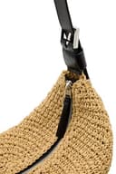 Thumbnail 7 de AllSaints Half Moon Knot Shoulder Bag Natural Brown 👜