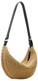 Thumbnail 8 de AllSaints Half Moon Knot Shoulder Bag Natural Brown 👜