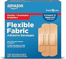 Amazon Basic Care Flexible Bandage, 100 Count 🩹