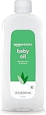 Amazon Basics Baby Oil 20 Fl Oz with Aloe Vera & Vitamin E 🧴
