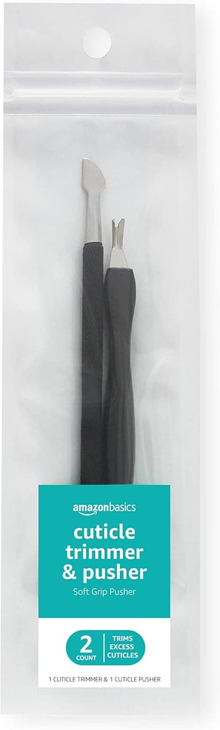Amazon Basics Cuticle Trimmer and Pusher, 2-pack 💅