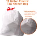 Thumbnail 2 de Amazon Basics Flextra 13-Gallon Kitchen Trash Bags, 90 count 🧺