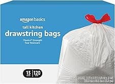 Amazon Basics Flextra Tall 13-Gallon Trash Bags ⚙️