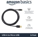 Thumbnail principal de Amazon Basics USB-A to Micro USB Cable 6 Foot 📱