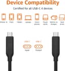 Thumbnail 2 de Amazon Basics USB-C to USB-C 4 Cable 3.3 ft — 240W 🔌