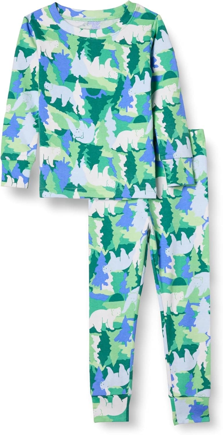 Amazon Essentials Boys' Infant Snug-fit Cotton Pajamas set 👕