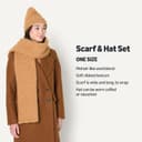 Thumbnail 3 de Amazon Essentials Mohair-Feel Unisex Scarf & Hat Set 🧣