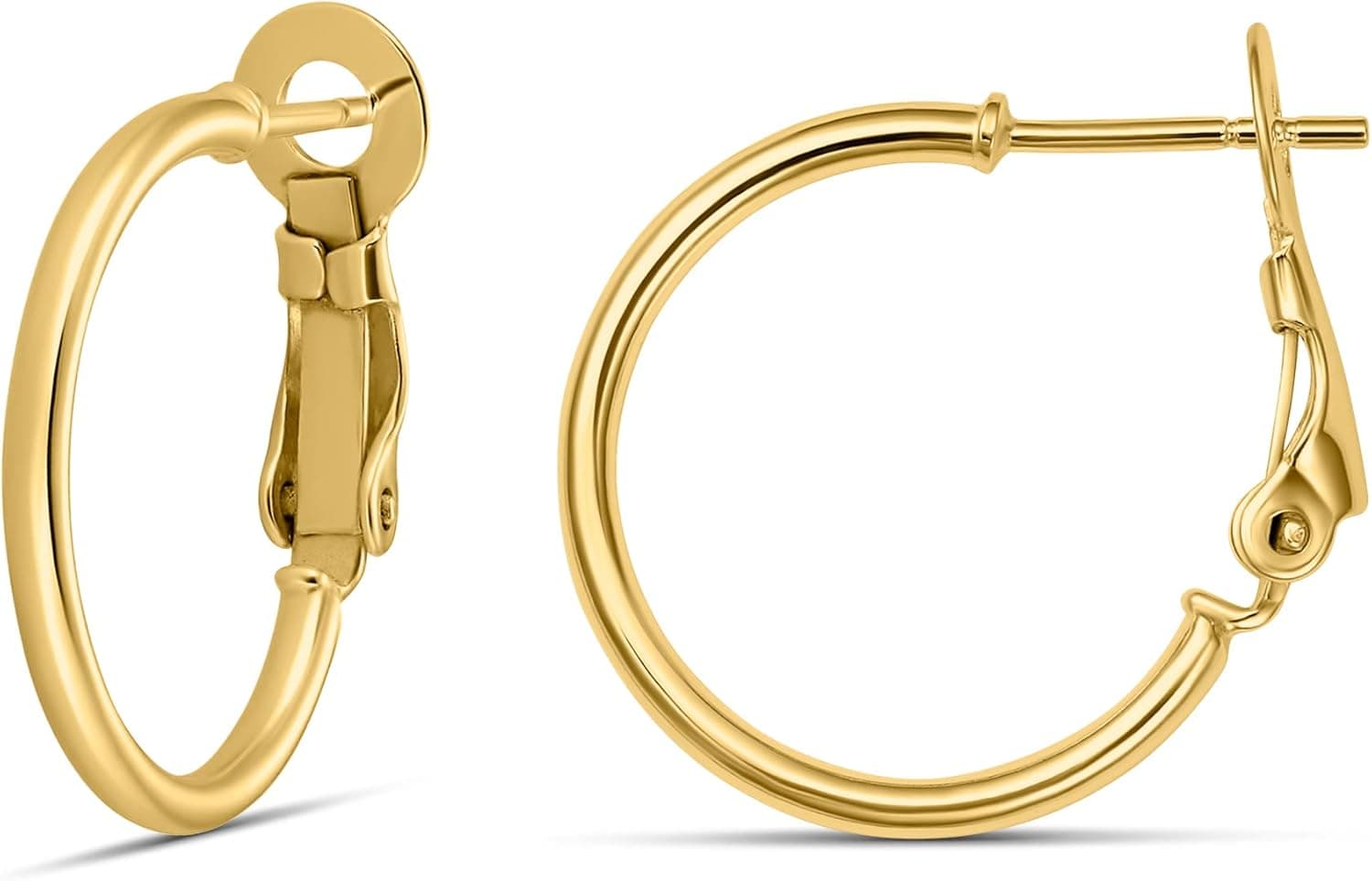 Amazon Essentials Paddle Back Hoop Earrings — Lightweight 📿