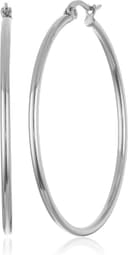 Thumbnail 1 de Amazon Essentials Stainless Steel Rounded Tube Hoop Earrings 🎧