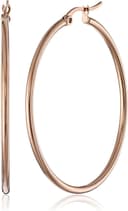 Thumbnail 3 de Amazon Essentials Stainless Steel Rounded Tube Hoop Earrings 50mm 💍
