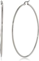 Thumbnail 5 de Amazon Essentials Stainless Steel Rounded Tube Hoop Earrings 50mm 💍